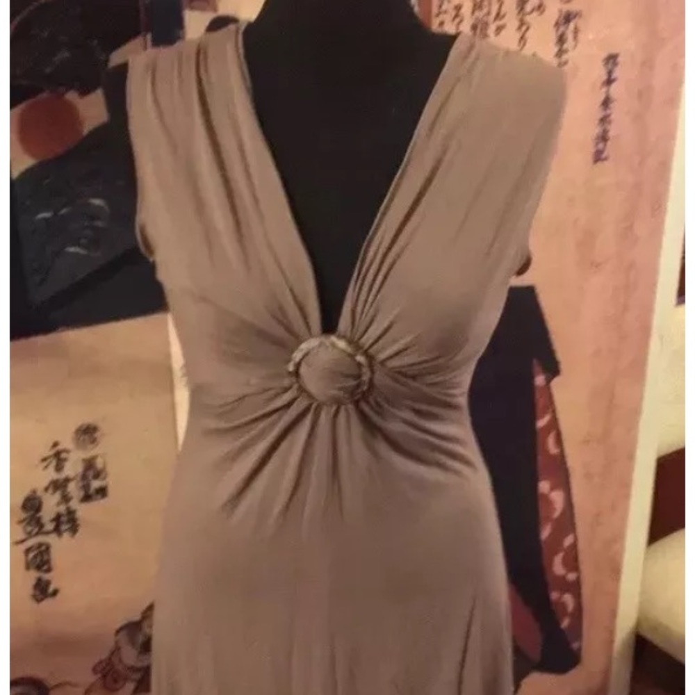 BCBG Maxazria Size Medium Brown Maxi Dress